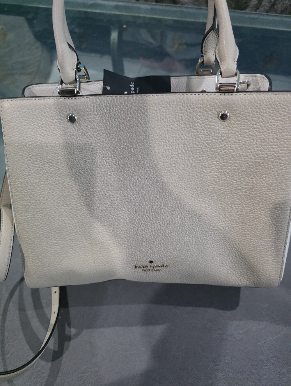 New Kate Spade Pebbled Colorblock Leather Satchel
